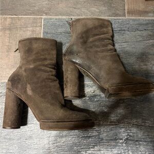 Elegant Brown Heeled Boots for Women
